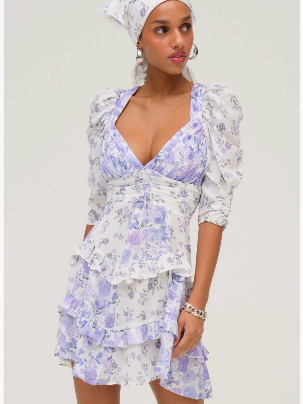 Rosalyn Mini Dress Purple - For Love & Lemons
